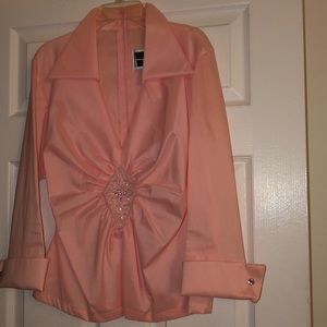 Blush pink elegant blouse